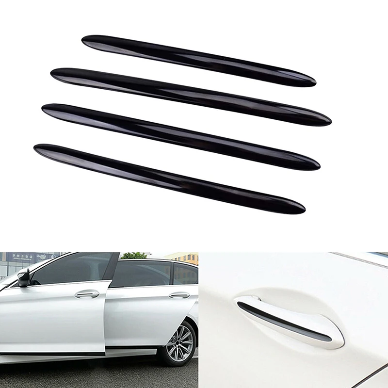 4pcs Glossy Black Exterior Door Handle Strip Trim For BMW 5 series F10 F18 F11 2011 2012 2013 2014 2015 2016 2017 Accessories