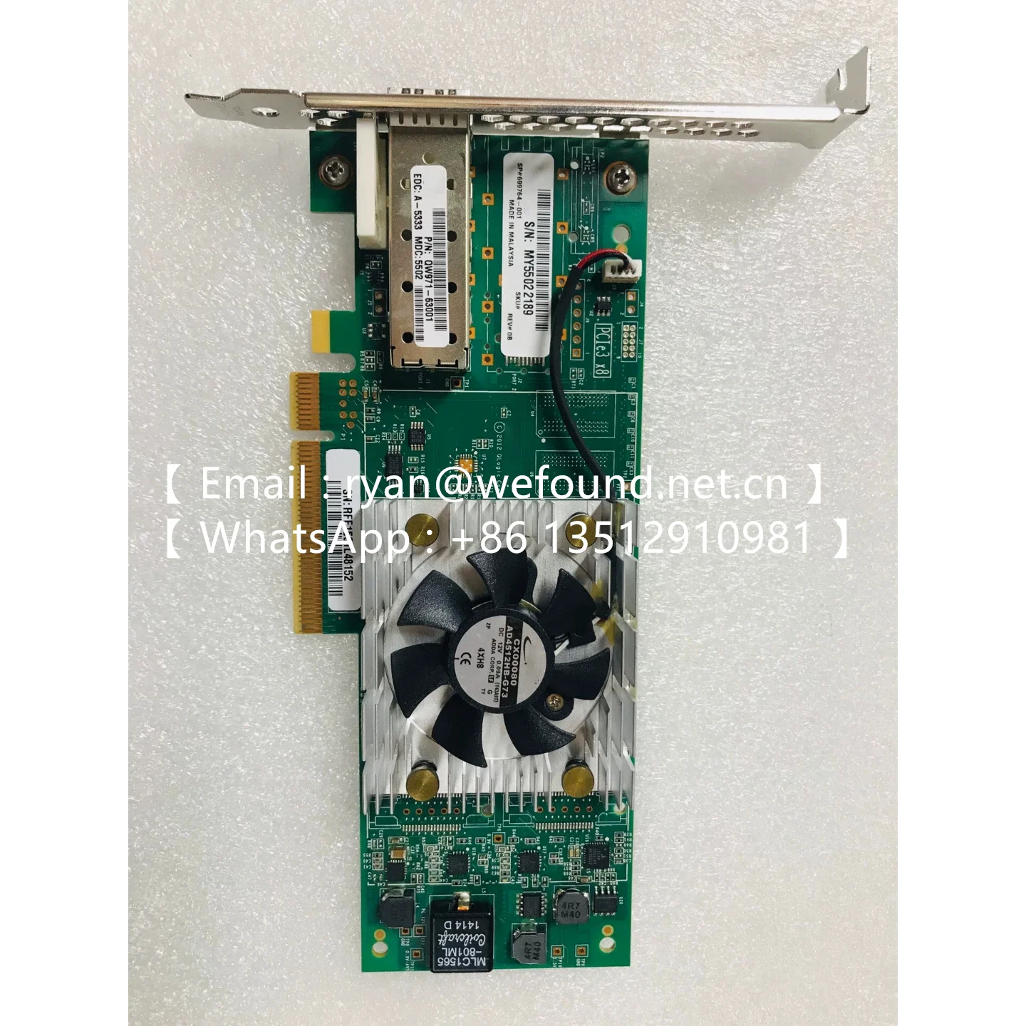 

QW971A 699764-001 SN1000Q QLE2660 404987-001 LPE1105 403621-B21 405921-001 AE311A 407620-001 FC1142SR 4GB PCI-E QLE2460
