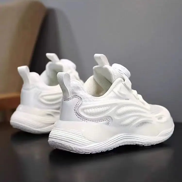 New Fashion White Children Shoes Kids Casual Sneakers School Running Shoe for Boy Girls White Tennis