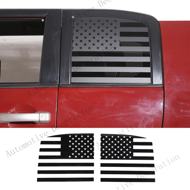 Z+ US Flag Rear Window Glass Sticker Decal Cover For Toyot-a FJ Cruiser 07-21