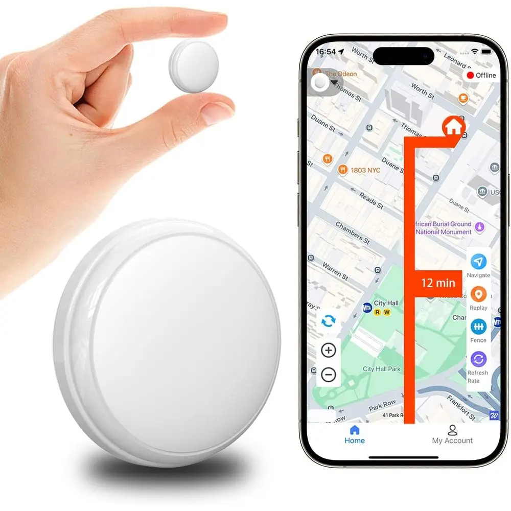 

GPS Tracker for Vehicles, Pets & Valuables – No Subscription, Real-Time Tracking via App – Lightweight, Waterproof, Long Battery