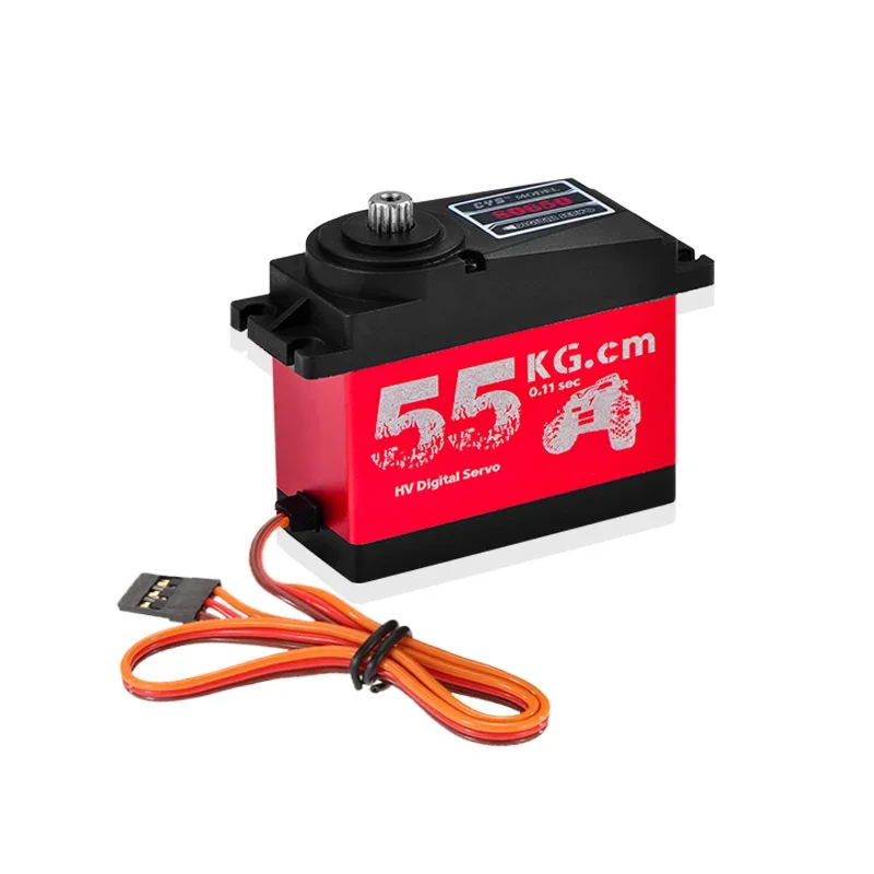 CYS-S0650 Servo digitale con ingranaggi metallici a coppia elevata HV di grandi dimensioni da 55 kg per RC Car Boat Aereo HPI Rovan Km Baja 5B 5T RC Servo