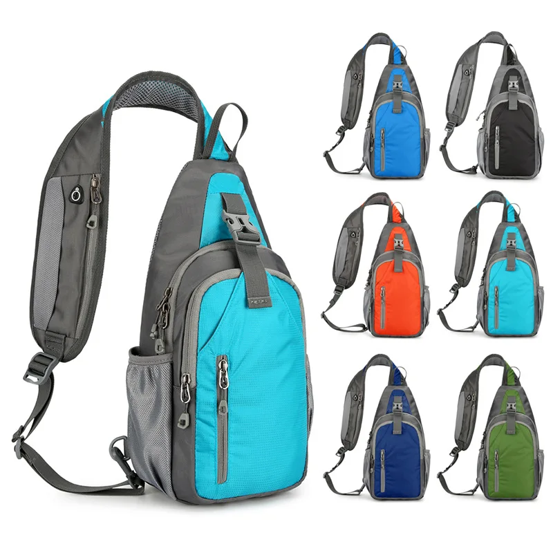 Daypack Shoulder Chest Bag Crossbody Sling Backpack With USB Charging Port For Outdoor Travel Hiking Sports Cycling bolsa sac 가방