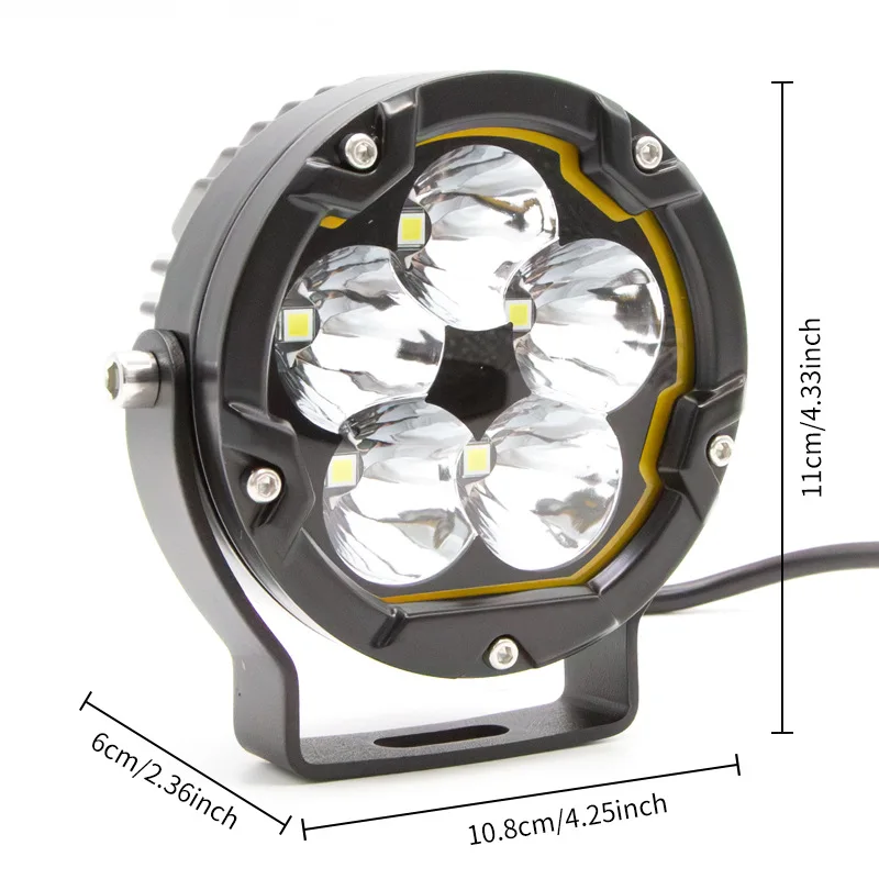 160 واط LED سيارة ضوء العمل الأضواء مع شعاع المحيطة دراجة نارية ترقية على الطرق الوعرة A-عمود الجبهة مصباح Led أضواء اكسسوارات السيارات