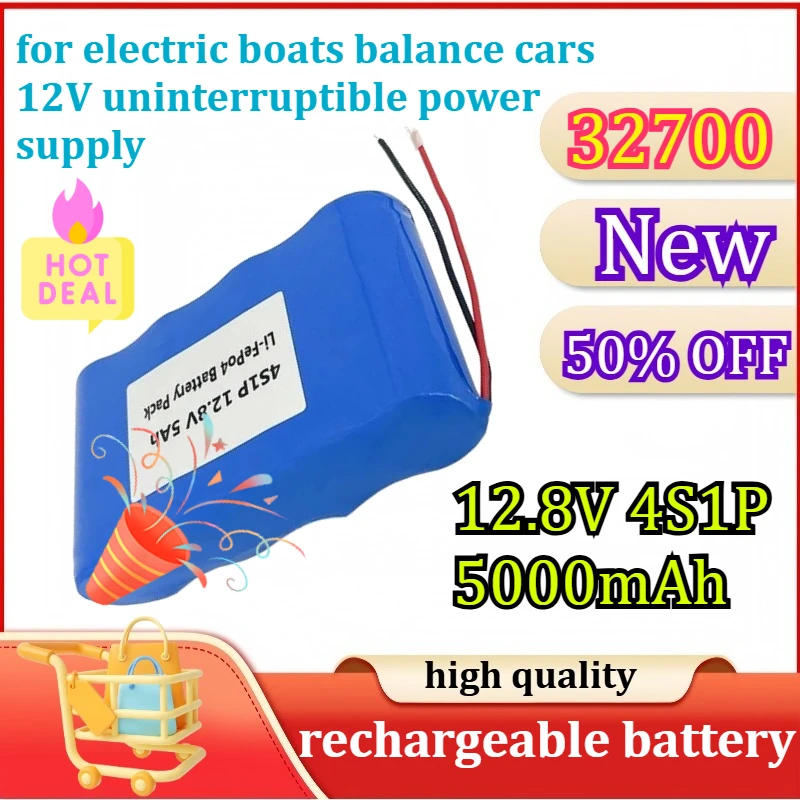 

4S1P Аккумулятор 32700 12,8 В LiFePO4 Литий-железо-фосфатный аккумулятор 40 А Электрическая лодка Баланс 12 В Источник бесперебойного питания