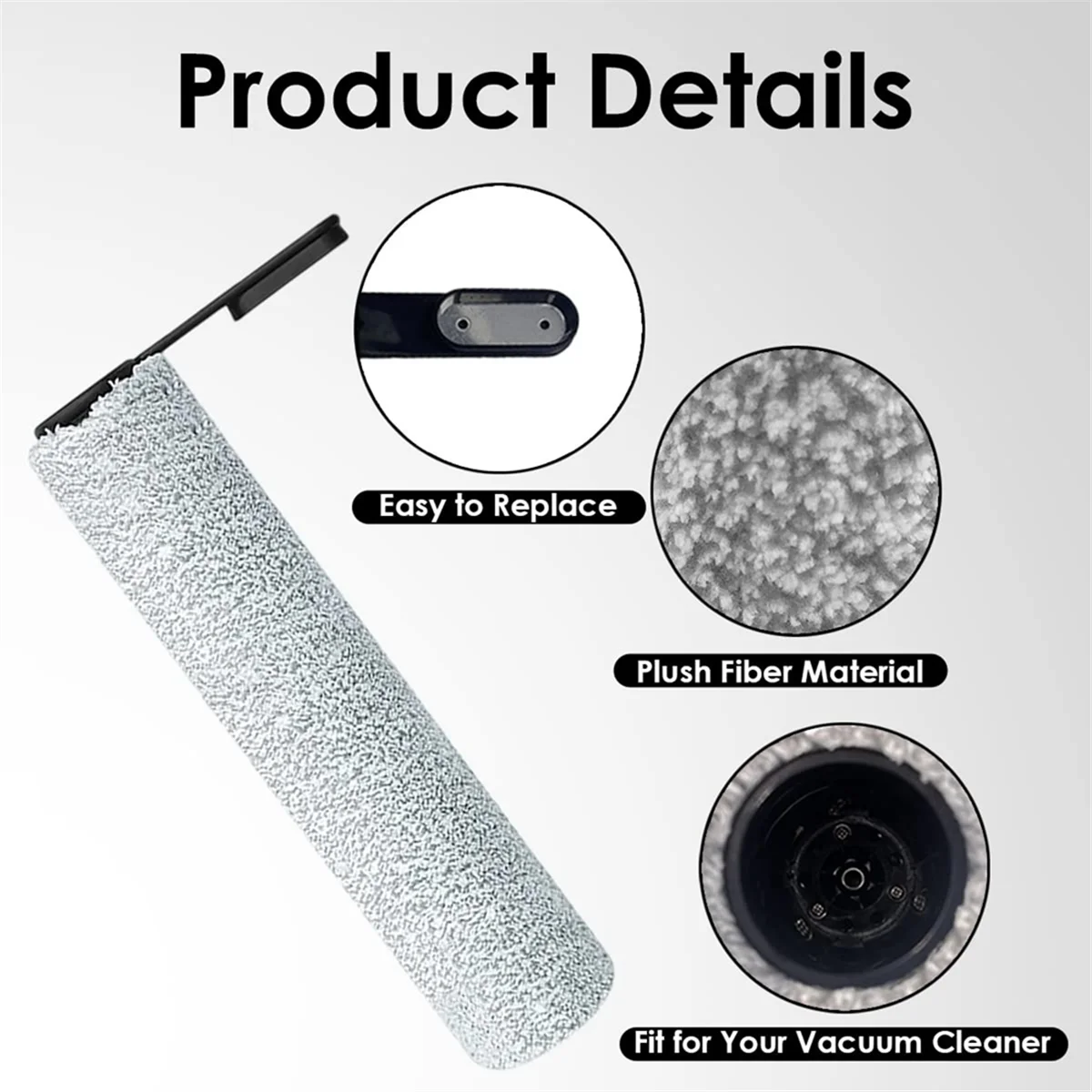 For Tineco Floor ONE S6/S6PRO Cordless Wet Dry Floor Washer Vacuum Cleaner Replacement HEPA Filters and Brush Roller Set