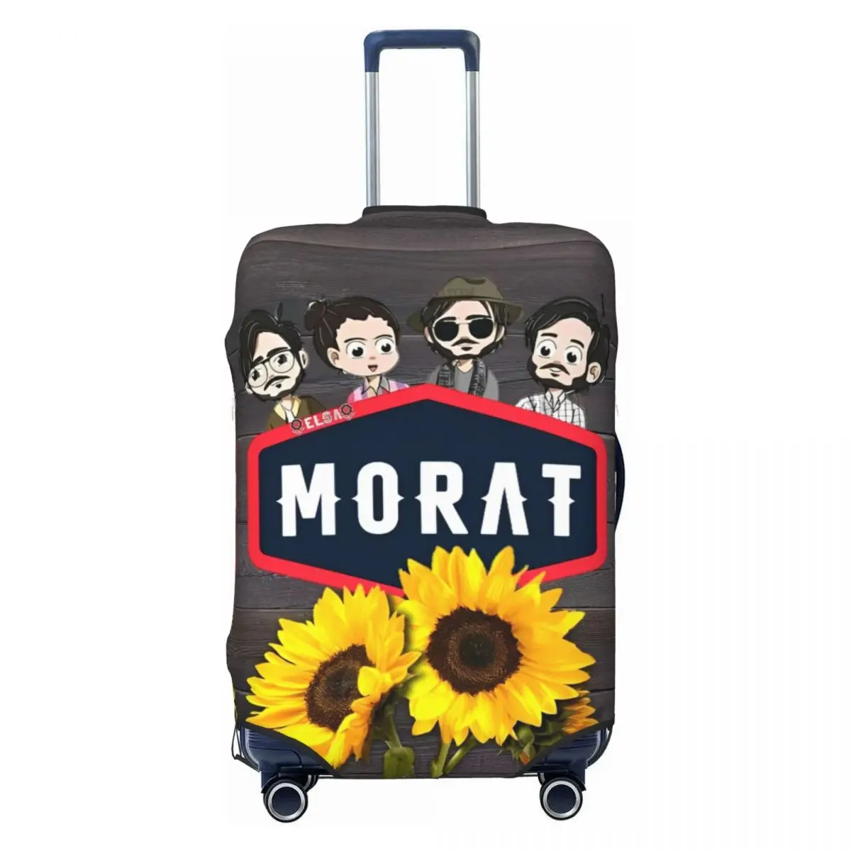 

Morat Music Band Suitcase Cover Travel Protection Holiday Practical Luggage Supplies