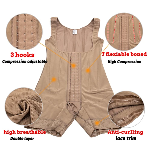 Imagen 2 del producto Fajas colombianas post Lipo cirúrgico reductor Shapers posparto etapa 2 BBL Shapewear Control de barriga cuerpo esculpido vaina