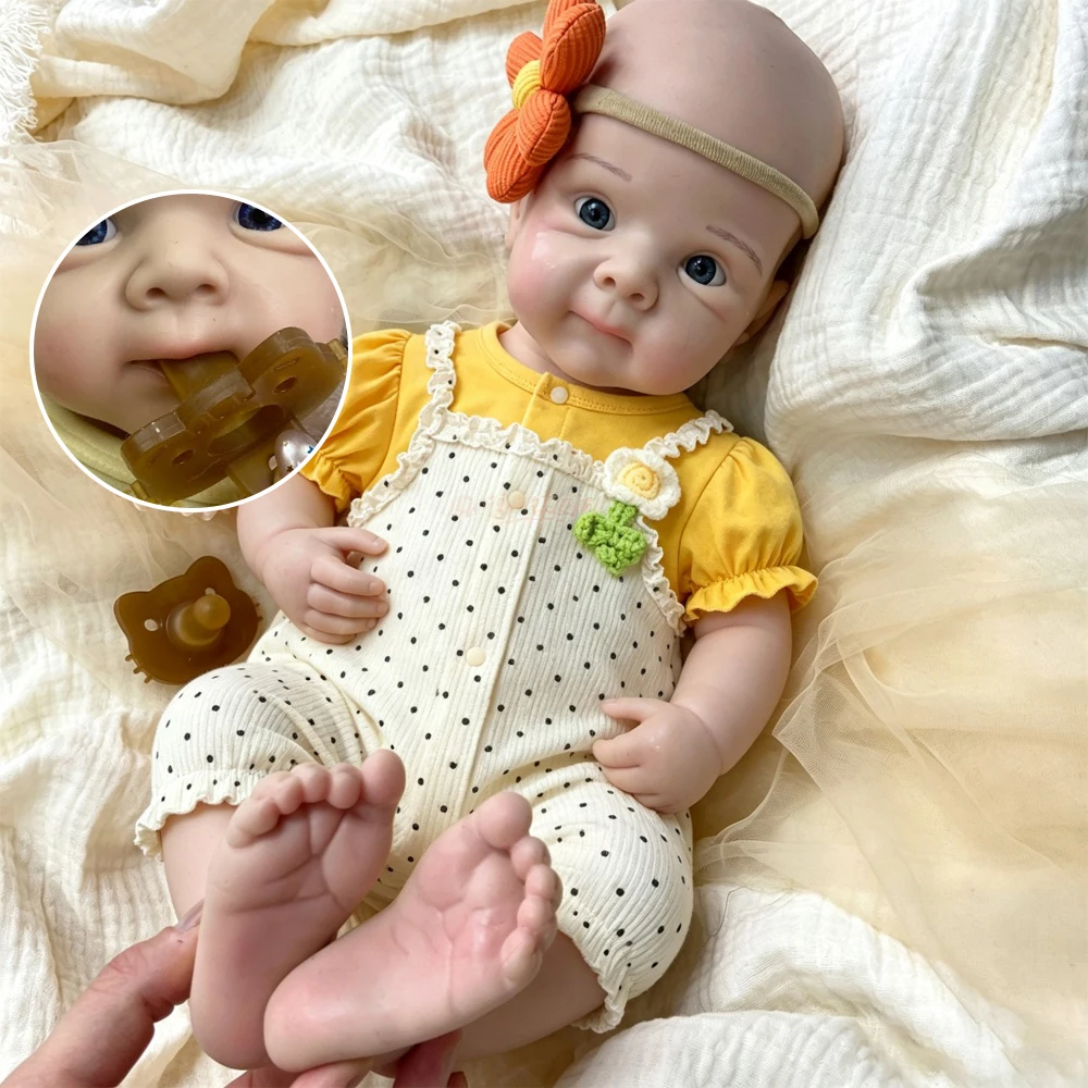 20inch Soft Real Touch Silicone Reborn Doll Weighted Comfort Companion Doll For Infertility Support And Emotional Care