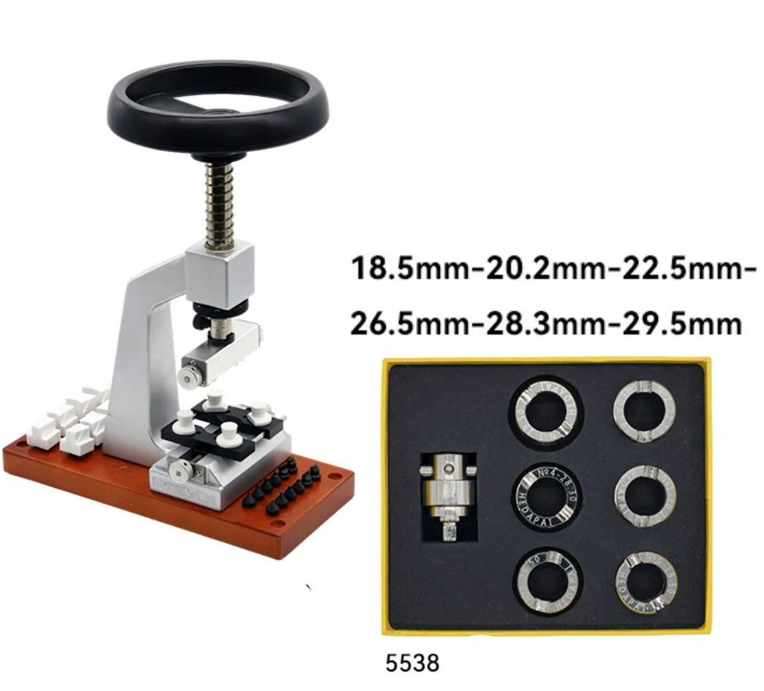 herramientas para relojes 5700 #   Abridor de caja de reloj de banco con Base de Metal, Kit de herramientas para quitar cajas de reloj para herramientas de reparación de relojero