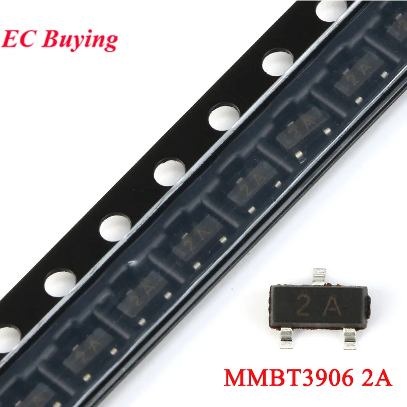 2A MMBT3906ชิ้น/ล็อต MMBT3906LT1G 2N3906 3906 SOT-23 200mA 40V SMD ทรานซิสเตอร์ไตรโอดแบบใหม่ดั้งเดิม