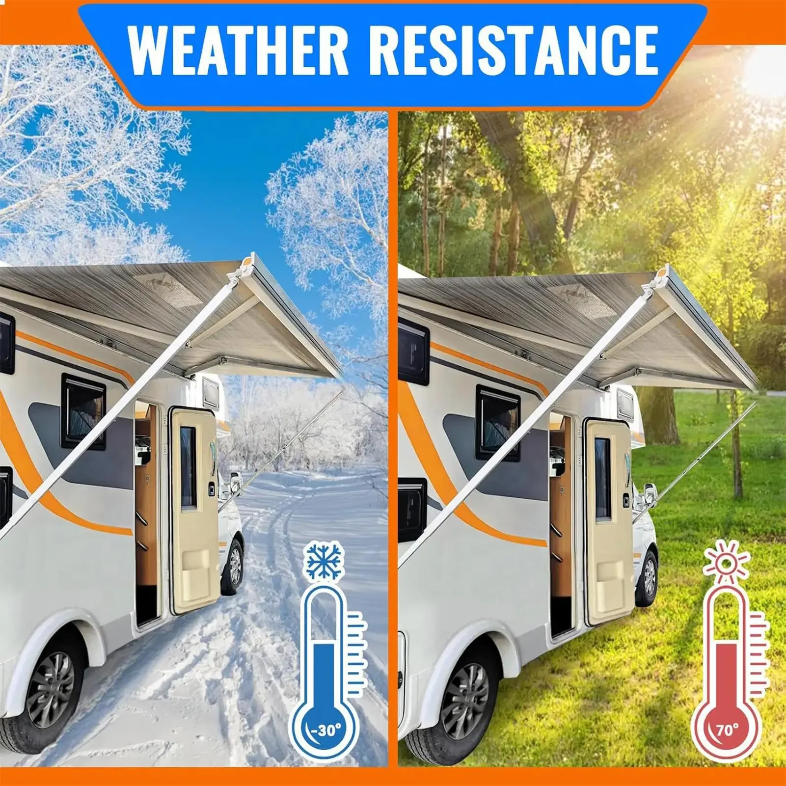 RV Awning Repair Tape Heavy Duty Tarp Repair Tape Canopy Patch Weather-Resistant Boat Cover Patch For Roof Umbrella Sail Leather