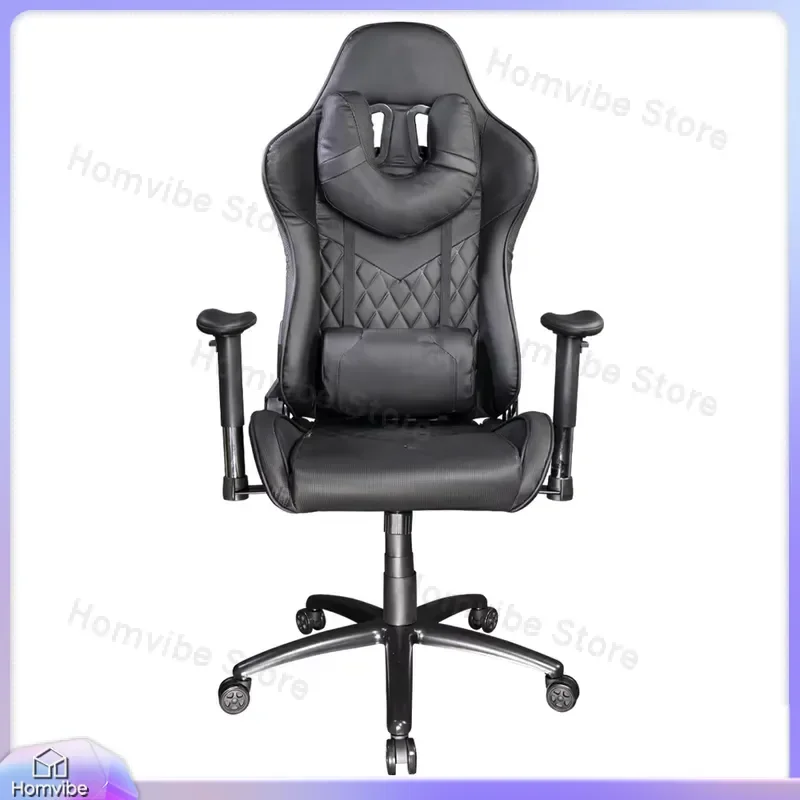 Gaming Chair Racing Style Ergonomic High Back Computer Office Chair with Lumbar Support PU Leather Reclining Adjustable