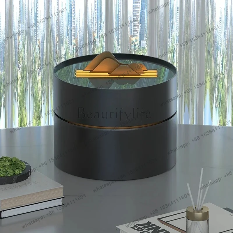 Modern light luxury desktop running water ornament circulating water living room office hotel water feature advanced sense