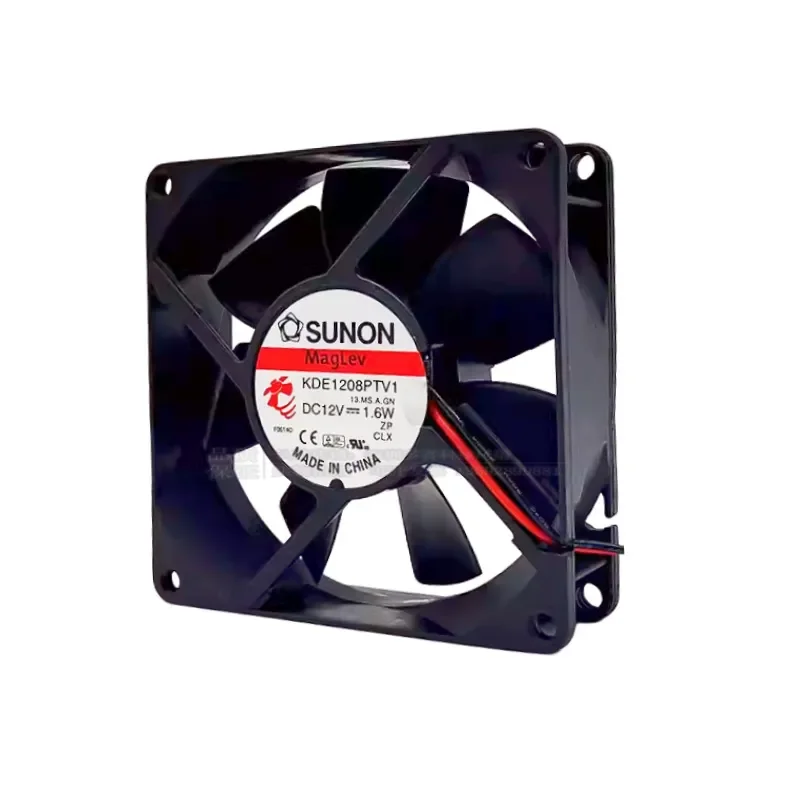 for SUNON KDE1208PTV1 8025 12V 1.6W 8CM Ultra Quiet Chassis Power Supply Cooling Fan