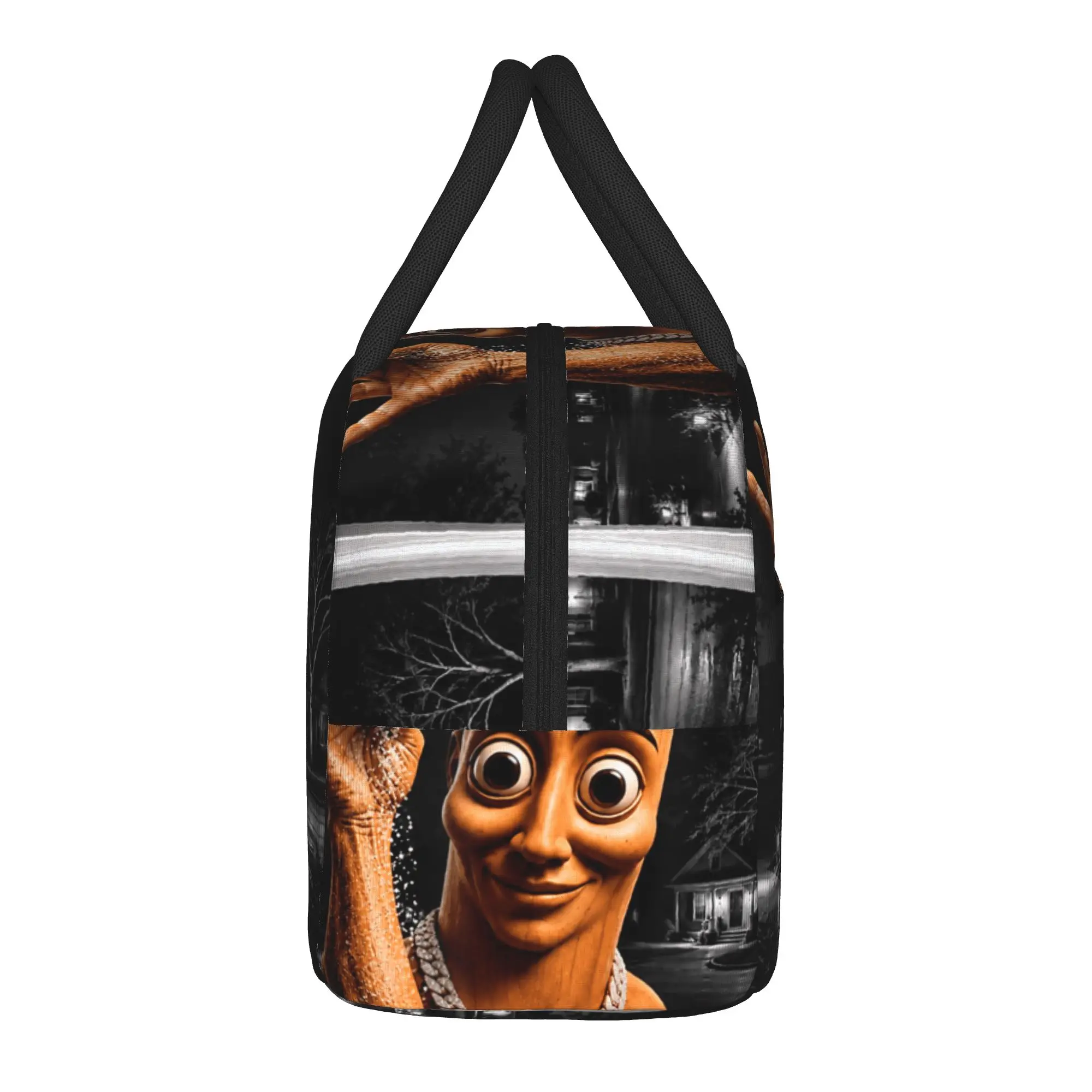 There is Motion at Your Front Tung Tung Sahur Money Lunch Bag School Lunch Box Girls Thermal Tote Handbags Portable Cooler Bag