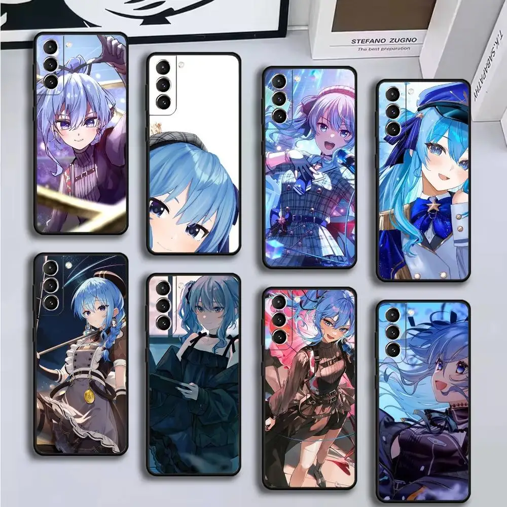 Suisei H-Hoshimachi 電話ケース Samsung GalaxyA13、21s、22、31、32、52、53、71、72、73、ソフトブラックカバー