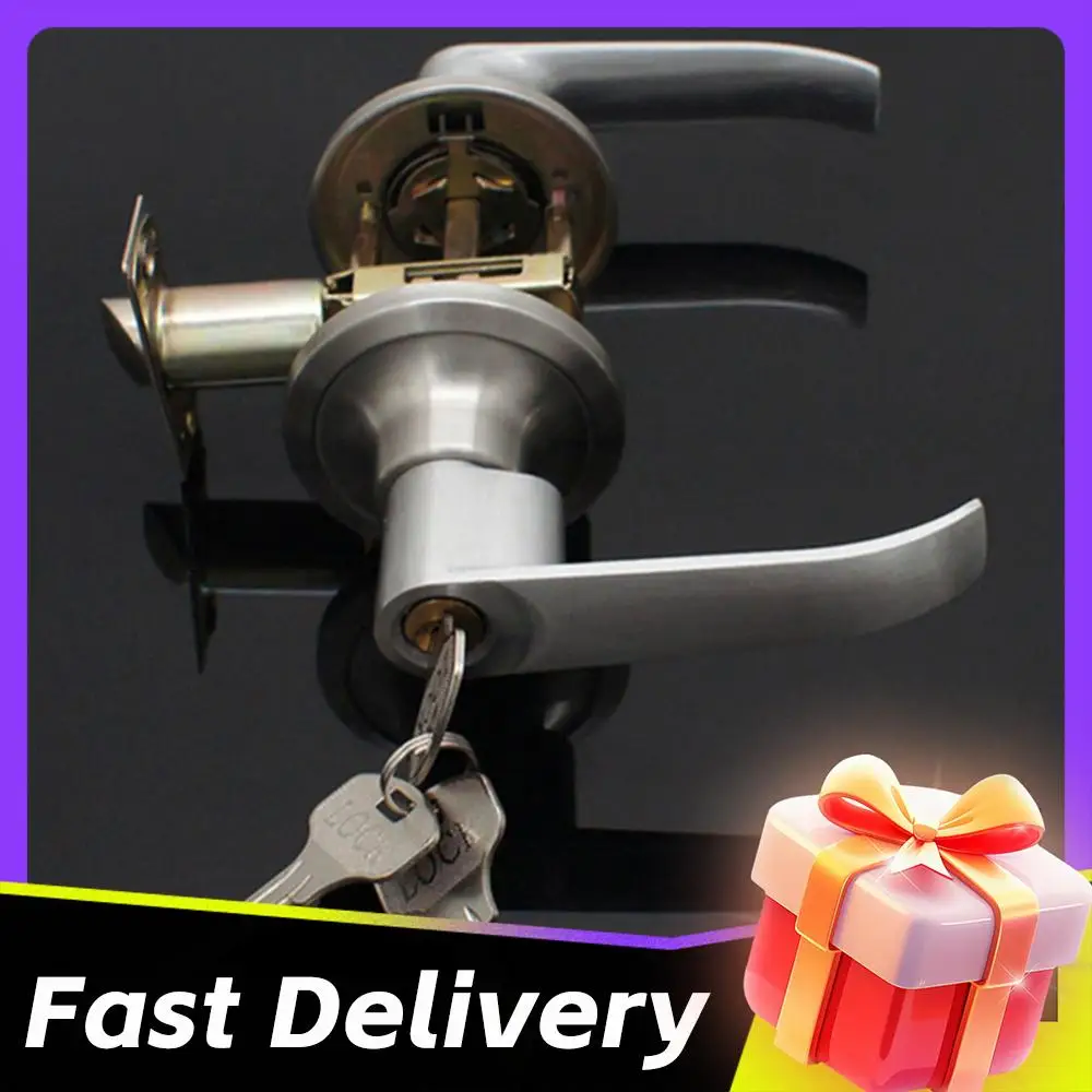 

Дверная ручка-защелка из нержавеющей стали, замок-защелка для межкомнатных дверей, замена дверной ручки для спальни и входной двери