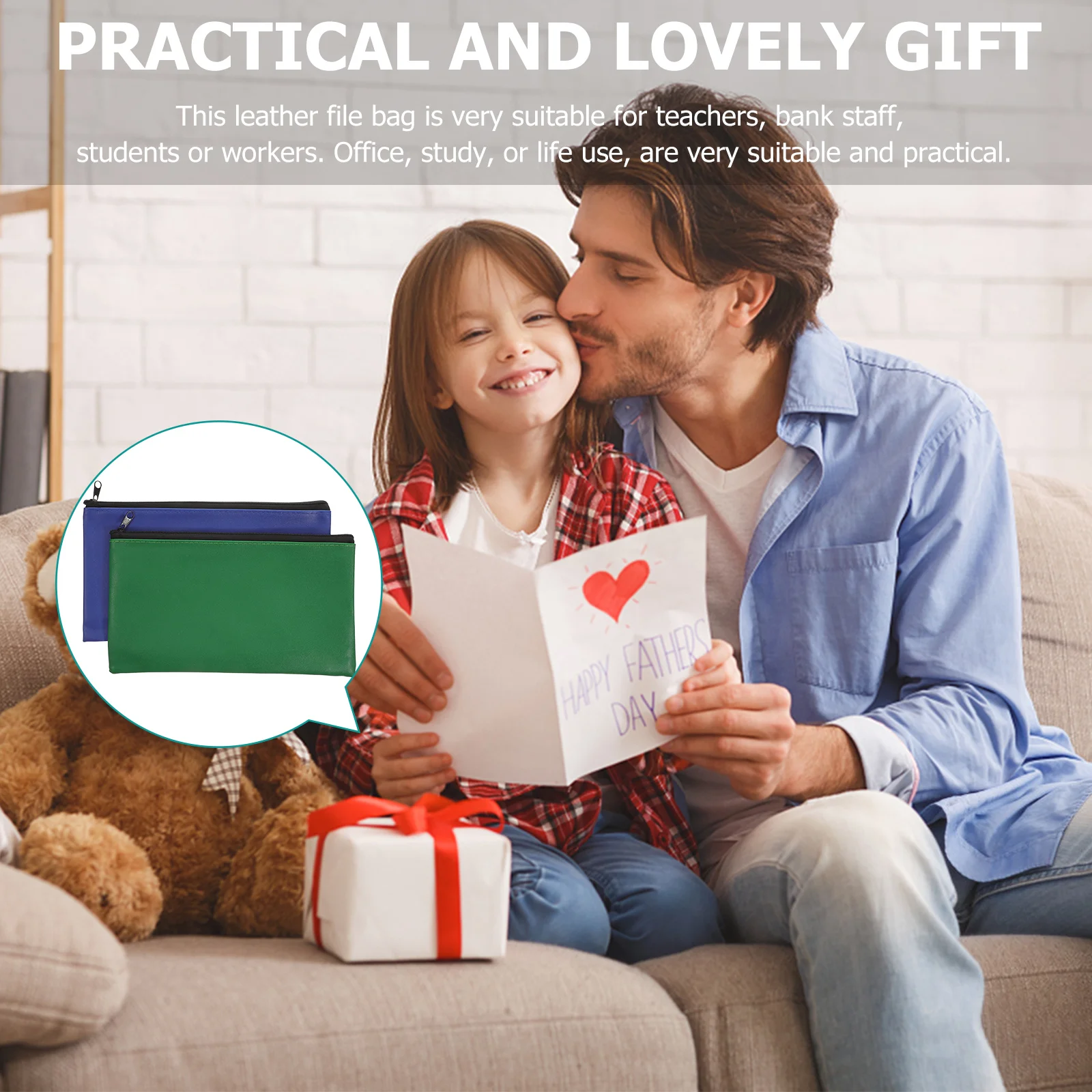 2 Pcs Waterproof Deposit Bag Office File Holder Folder Christmas Tree Organizer