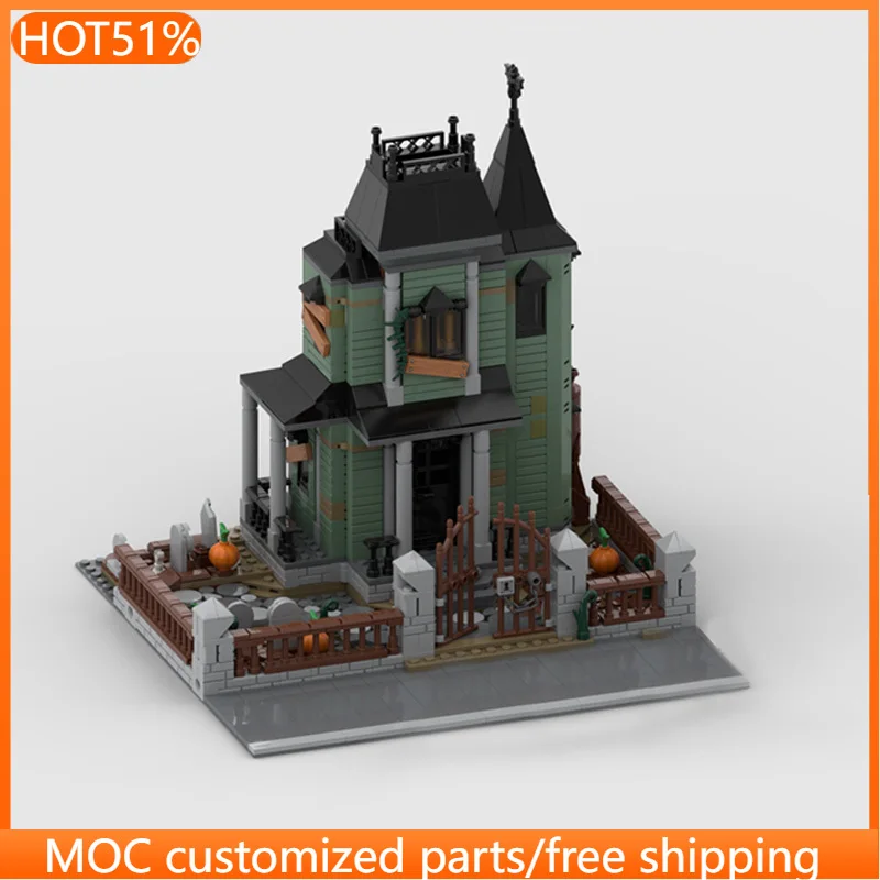 

327 PCS Medieval Bisplay Forset 31167 Haunted MansionBase MOC Customize Modular Building Block Technology DIY Festival Toy Gift