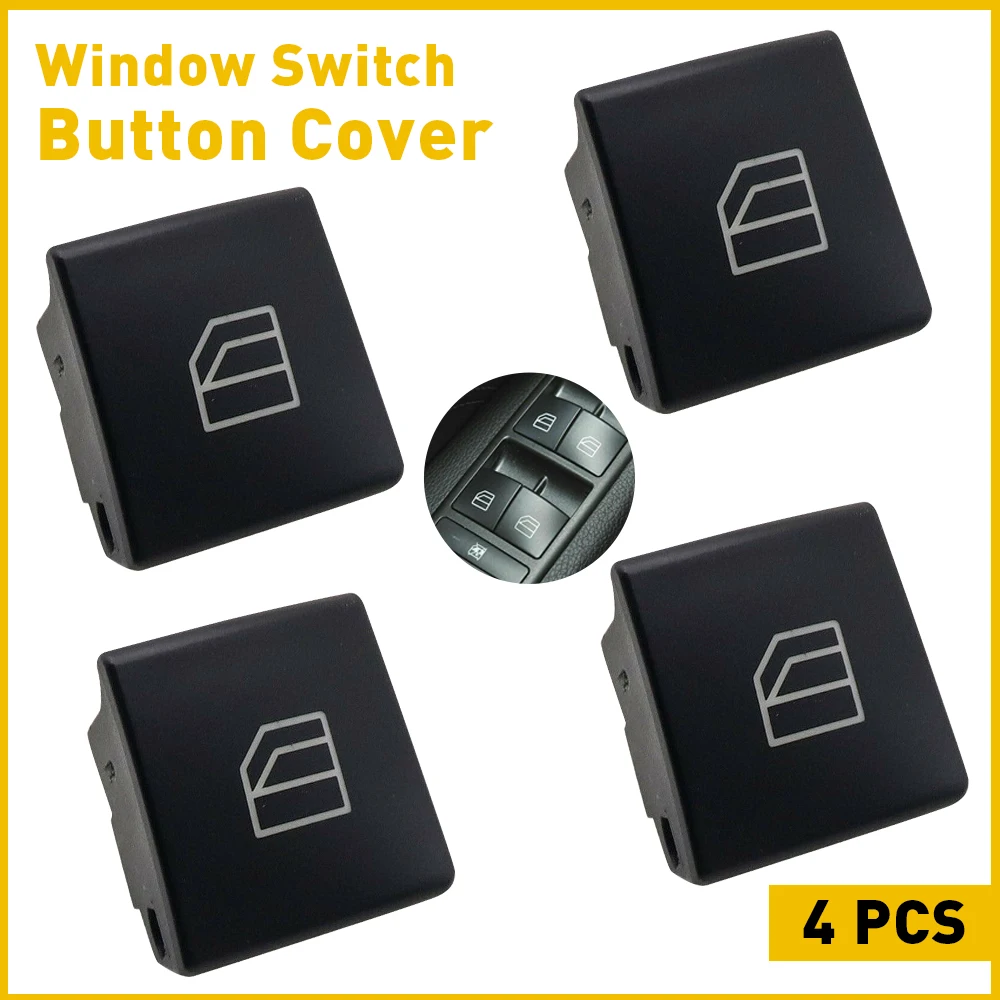 4Pcs/Set Window Switch Button Cover Cap For Mercedes-Benz W204 W212 W463 W166 X166 A-Klasse W176 W246 A207 GLE W166 Accessories