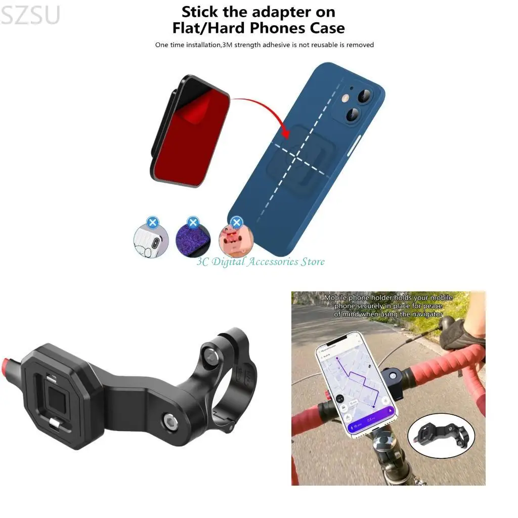 SZSU Quick Installation Phone Mount Functional Phone Hold Phone Mount Convenient Phone Hold Support for Outdoor Use