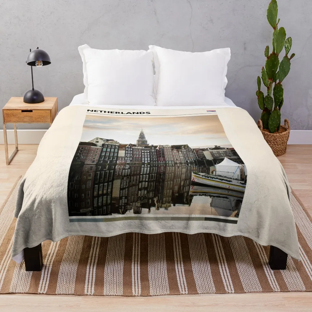 

Visit Netherlands (Travel The World) Throw Blanket manga Fashion Sofas christmas decoration Blankets