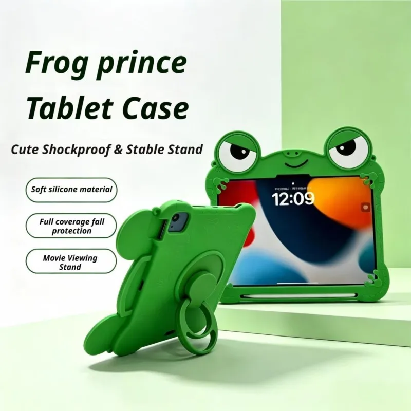For Huawei Matepad Pad 11 2023 11.5" 11.5S SE 11 Air 11.5 2021 2024 2025 Honor Pad X8a Case Cartoon Frog Silicone Kids Cover view 4