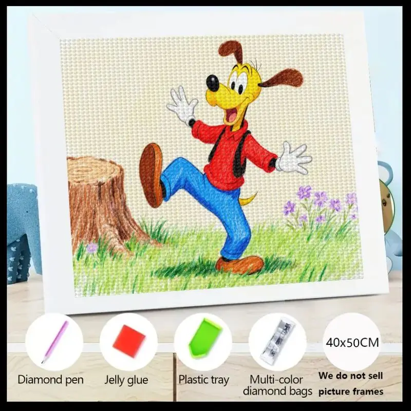 

1 шт. 5D набор для алмазной живописи «сделай сам», мультфильм Диснея Плутон, собака, полная дрель, алмазное искусство для взрослых и детей, подходит миндальный персонаж животного