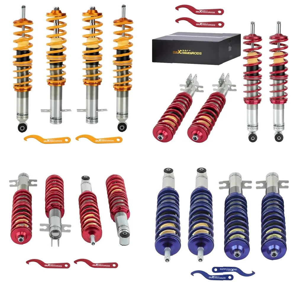 

MaXpeedingrods Coilover Suspension Kit for VW Golf Jetta MK1 Scirocco MK2, Adjustable Shock Absorber