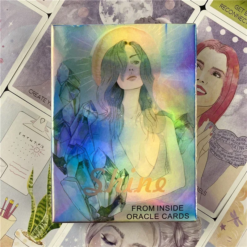 Shine From Inside Oracle Card For Fate Divination English Tarot Card Deck Gra planszowa dla dorosłych z kartą do gry w formacie PDF