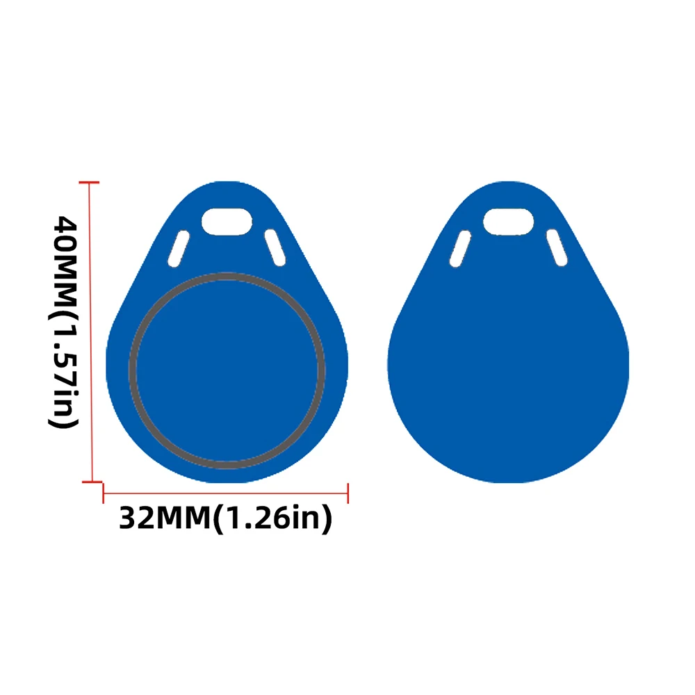 10ชิ้น13.56MHz RFID UID Token keykobs พวงกุญแจสำหรับ Mif 1K S50เขียนได้