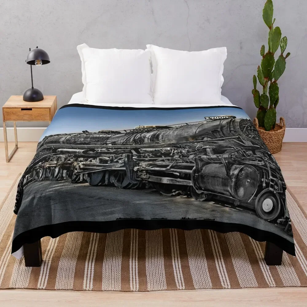 

Union Pacific Steam Locomotive No. 9000 - Rail Giants Train Museum, Pomona, CA, USA Throw Blanket Bed linens Thin Blankets