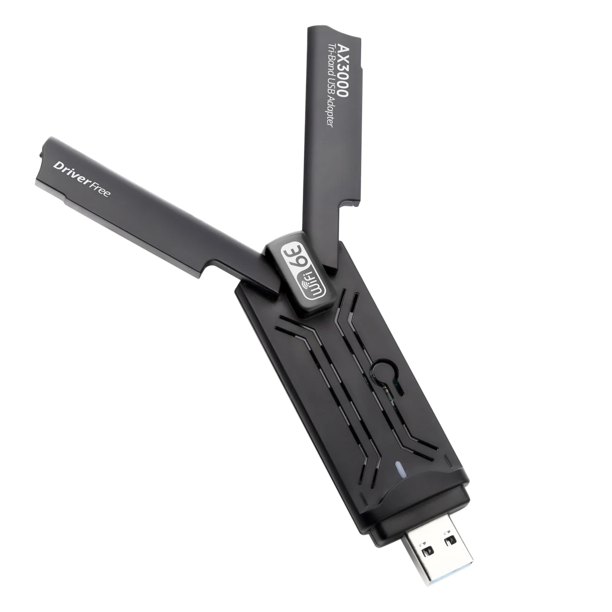 USB 3.0 3000 Mb/s Wifi 6 Adapter dwuzakresowy 5GHz 2.4Ghz Adapter Wifi wysokiej wydajności karta sieciowa do laptopa stacjonarnego