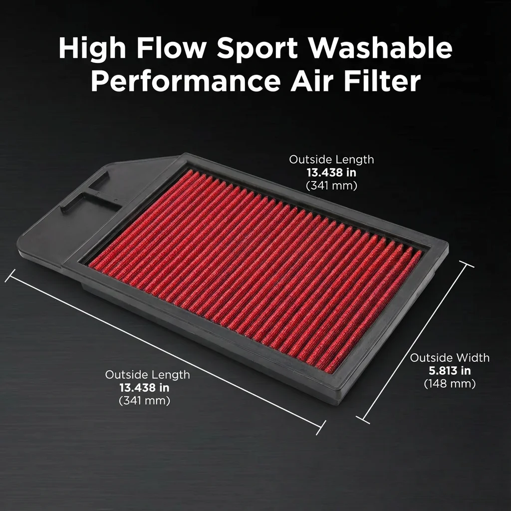 For Honda Accord VII VIII CL CN CM CU Acura TSX CL9 2003-2015 2.0L 2.4L K20A K24A Engine 2007 BYD F6 2.0L High Flow Air Filter - view 5