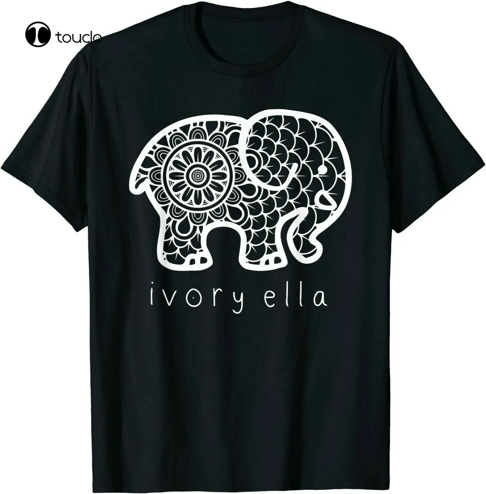 Ivory-Ella-Elephant T-Shirt, Unisex-Hot New Custom Aldult Teen Unisex Digital Printing Fashion Funny New Xs-5Xl