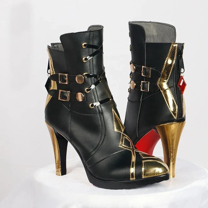 FC6 Impact Game Pyro Archon Mavuika Kinich أحذية كوسبلاي Arlecchino Peruere أحذية مصنوعة حسب الطلب @ FC8! #2