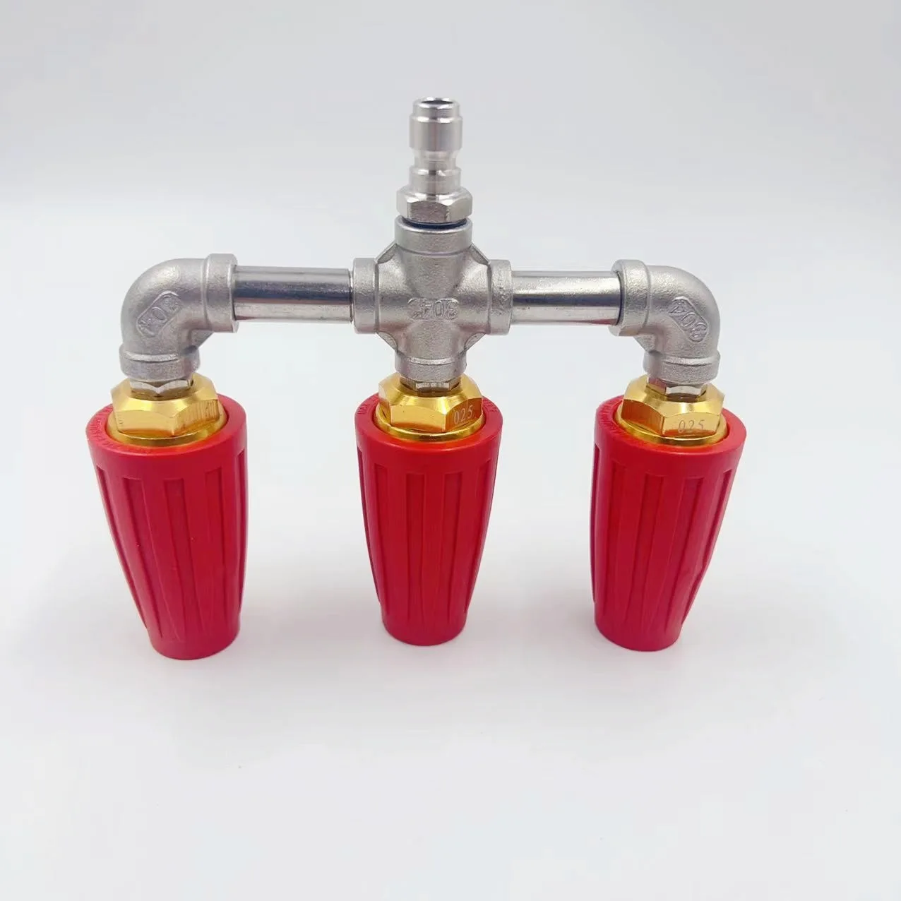 High pressure cleaner Lotus rotating aluminum alloy multi-pass nozzle 4000PS peeling and washing bark machine nozzle