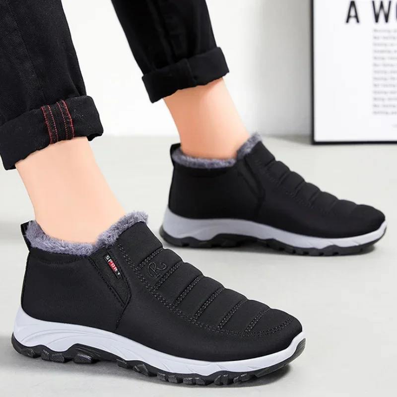 Women's Shoes Winter Womens Boots Unisex Snow Boots Warm Waterproof Ankle Boots Plush Shoes for Women Trend Slip on Casual Shoes