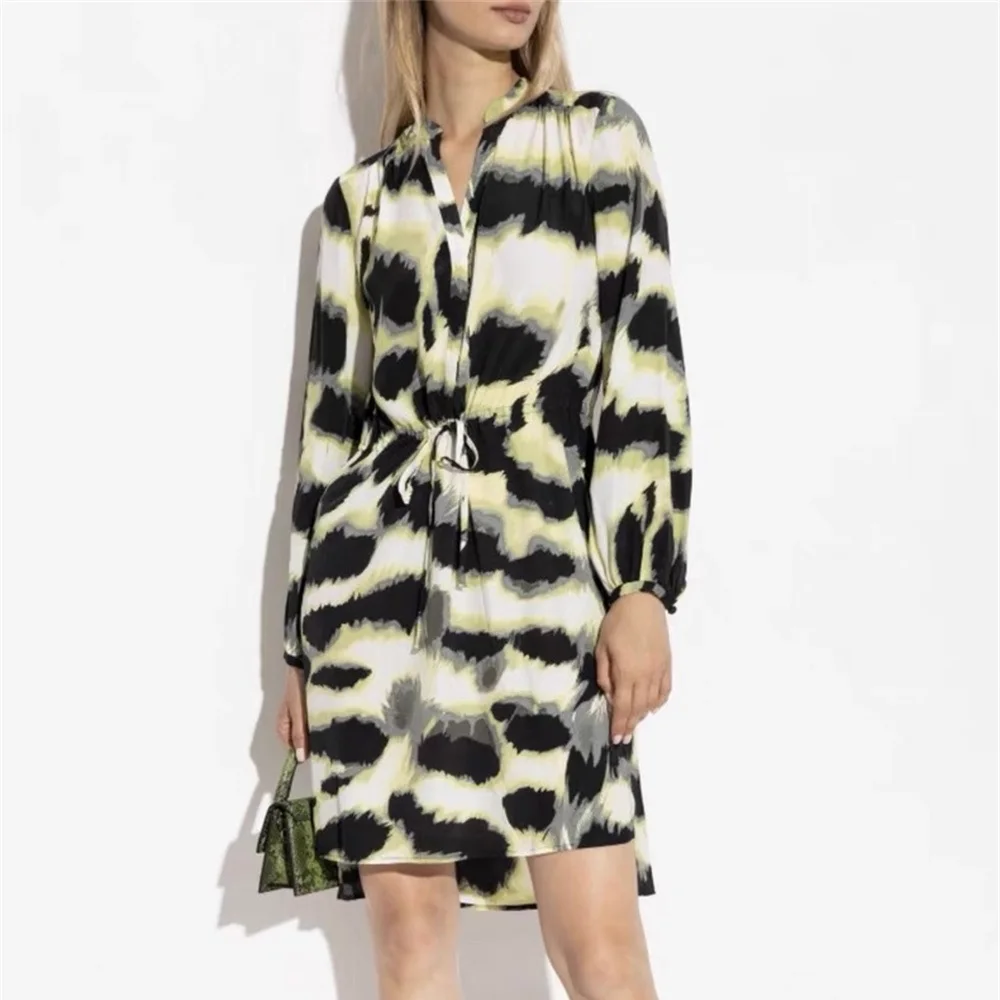 

traf 2025 summer women's dress satin leopard print loose casual ladies mini skirt y2k New fashion high quality party skirt bra