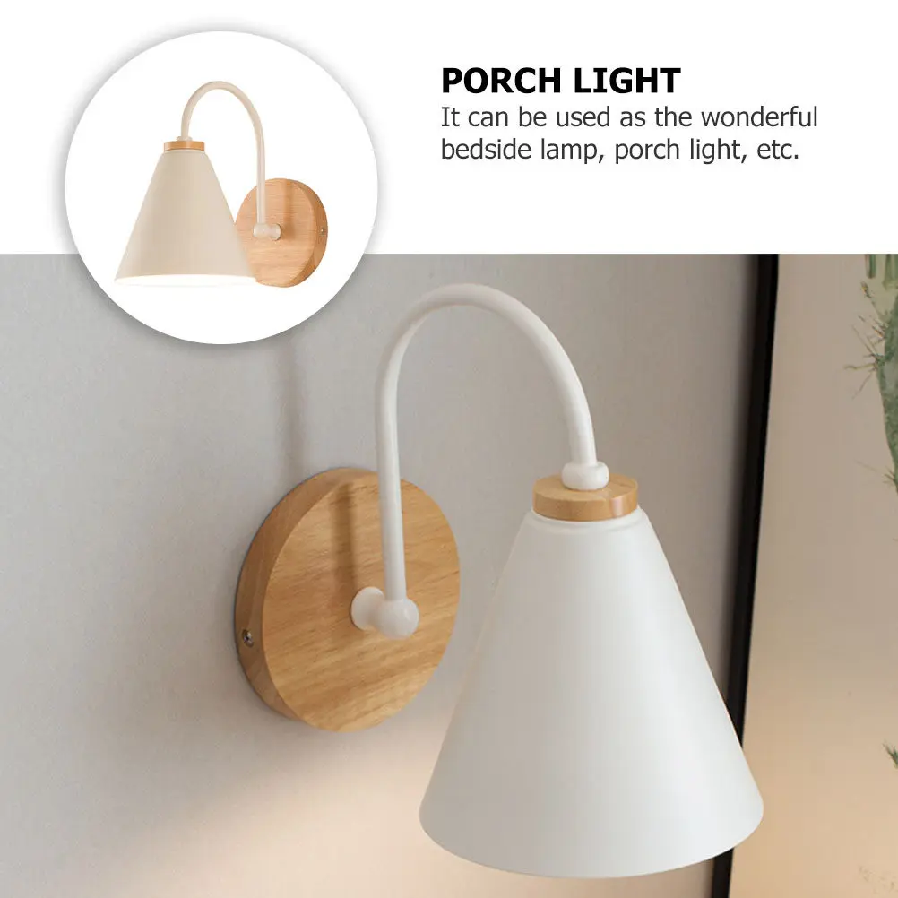 

Rustic Wall Lamp Decorative Light For Living Room Bedroom Porch Simple Lighting Bedside Lamp Home Decoration White Indoor Lamps