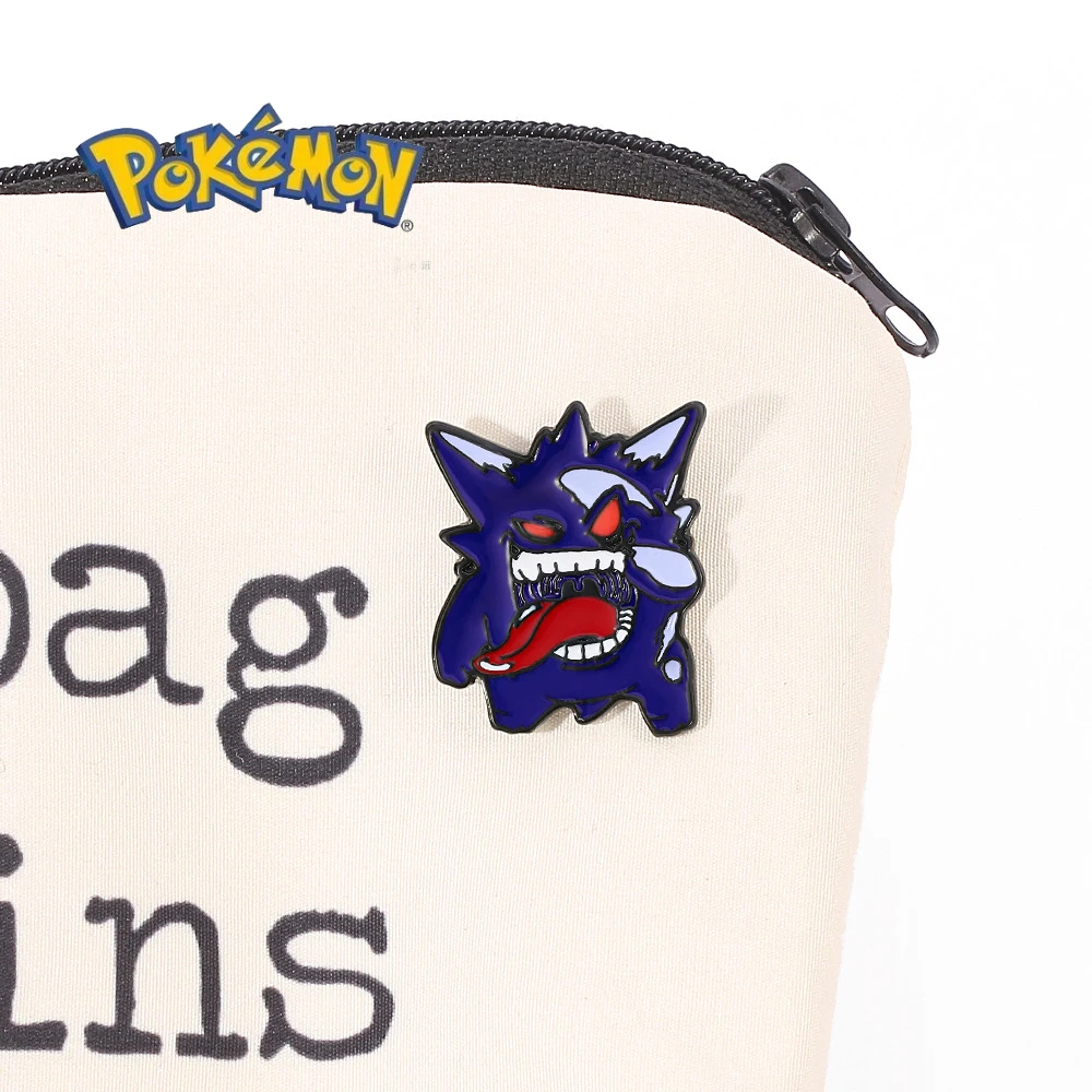 

Pokemon Gengar Cute Cartoon Brooch Metal Badge Anime Figure Gengar Enamel Pins Clothing Lapel Bag Funny Decoration Accessories
