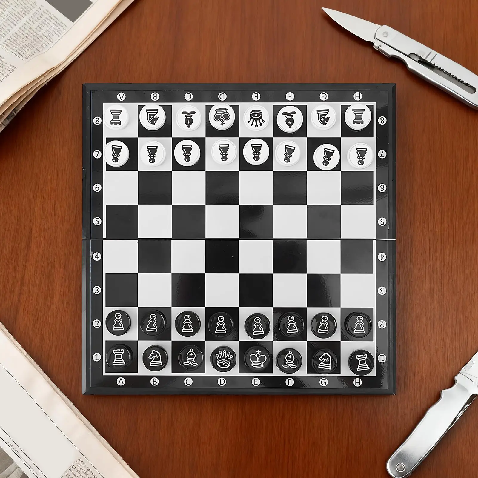 مجموعة الشطرنج للأطفال المغناطيسي طوي رقعة الشطرنج لعبة الشطرنج للأطفال البالغين المبتدئين المهنية اللعب السفر المنزل الجدول