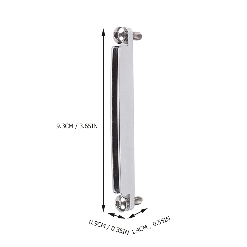 

Metal Guitar Bridge Saddle Replacement Parts for Acoustic Bass Clear Tone Use Sturdy Professional Tool