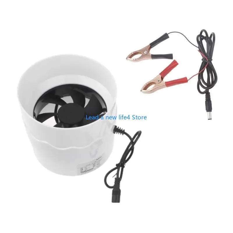 Y55E 4.3 بوصة مضمنة الداعم قناة مروحة مروحة العادم المنزل مضمنة الأنابيب مروحة قناة الحمام النازع التهوية منخفضة الضوضاء #3