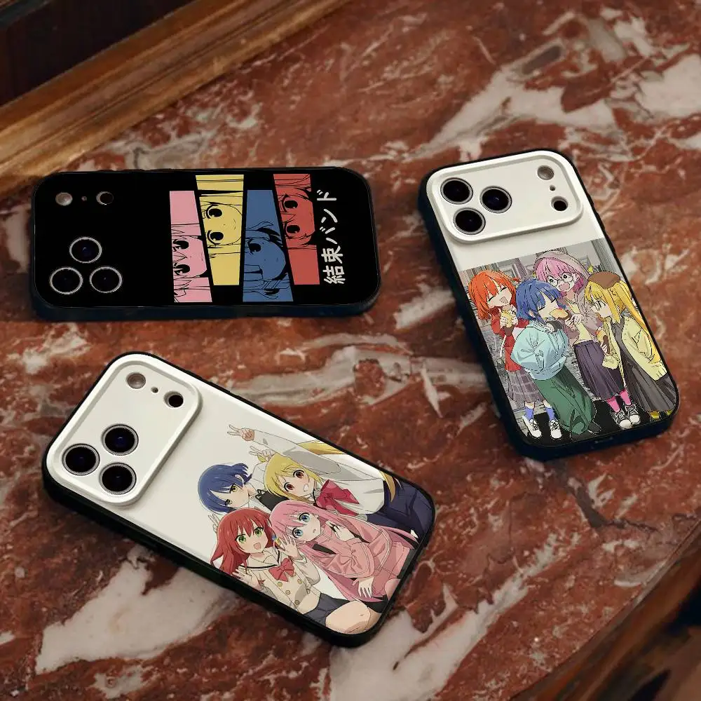 Bocchi The Rock Kessoku Phone Case For IPhone 17 Pro 15 13 14 16 11 12 Pro Max 7 8 Plus XR XS X SE Matte Funda Silicone Cover