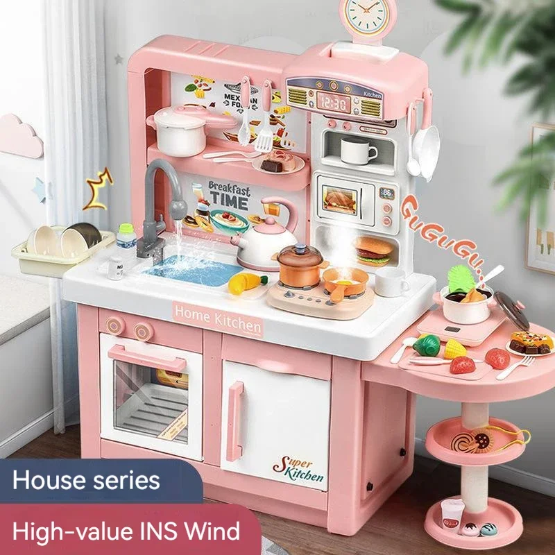 子供のシミュレートされたキッチンセット、子供の家庭料理セット、特大、100cm