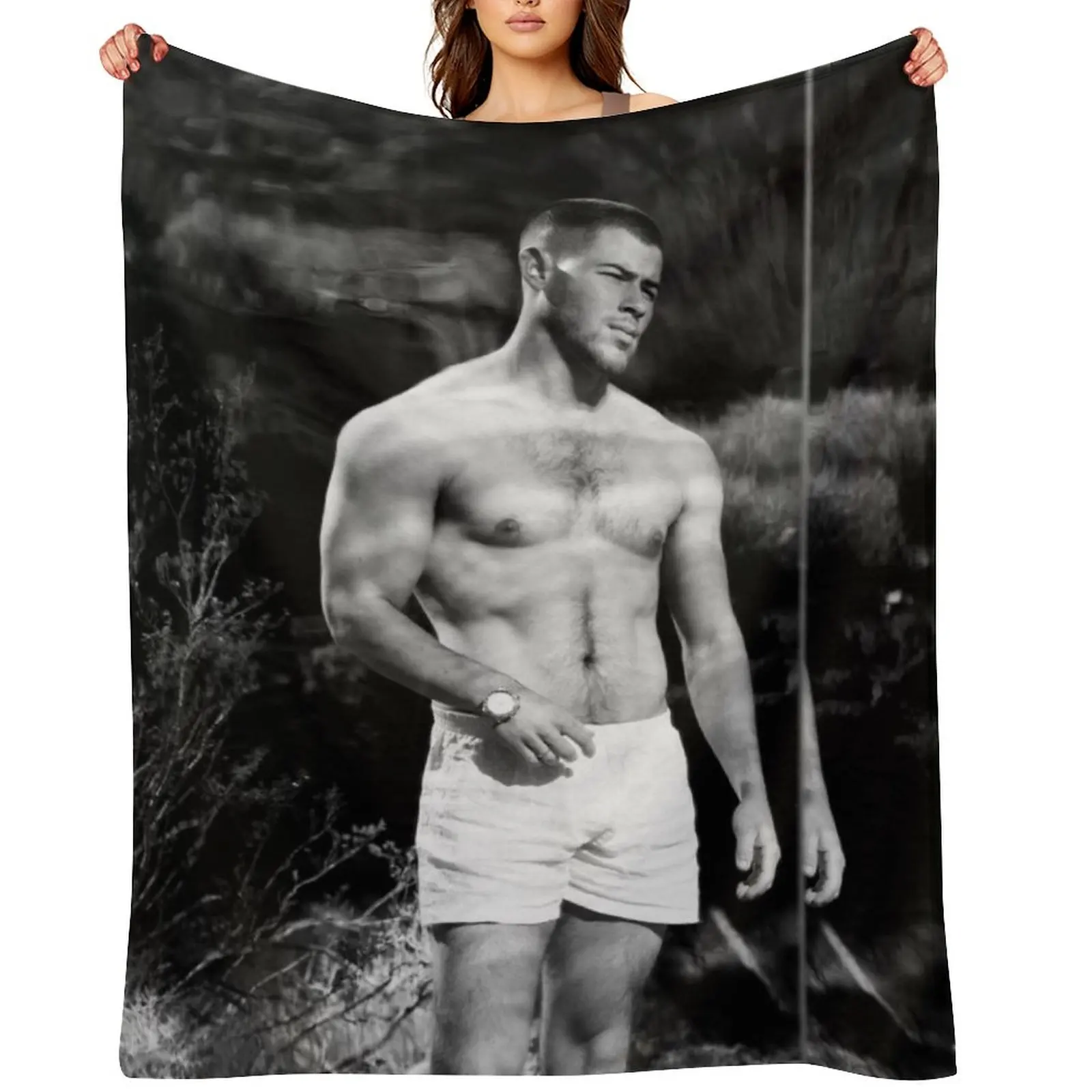 

Nick Jonas Throw Blanket christmas decoration Thins For Decorative Sofa Moving Blankets