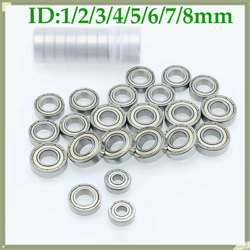 5pcs Miniature Ball Mini Bearing 3x6x2.5 4x7x2.5 4x10x4 5x8x2.5 5x9x3 5x11x4 6x12x4 8x12x3.5 ZZ