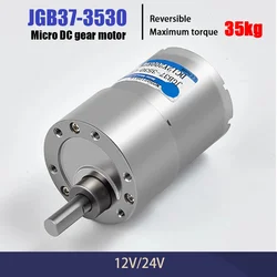 Jgb37-3530 Micro Dc Reduction Motor Speed Regulating Motor 12V / 24V Metal Gear Large Torque Motor